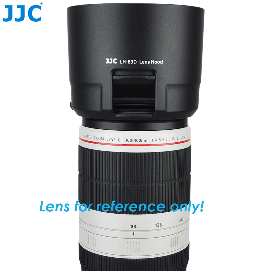 Jjc Lh 83D Dedicated Bayonet Lens Hood, Compatible With Canon Ef 100 400Mm F/4.5 5.6L Is Ii Usm Lens, 100 400Mm Is Ii Usm Lens H