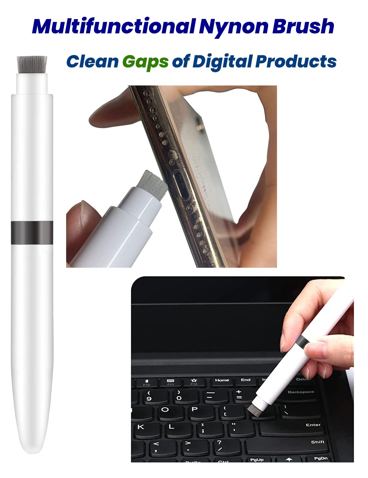 Ahero 4 In 1 Cleaner Kit For Airpods, Cleaning Pen For Earphones, Cleaning Tool For Charging Case And Headphones (Black)