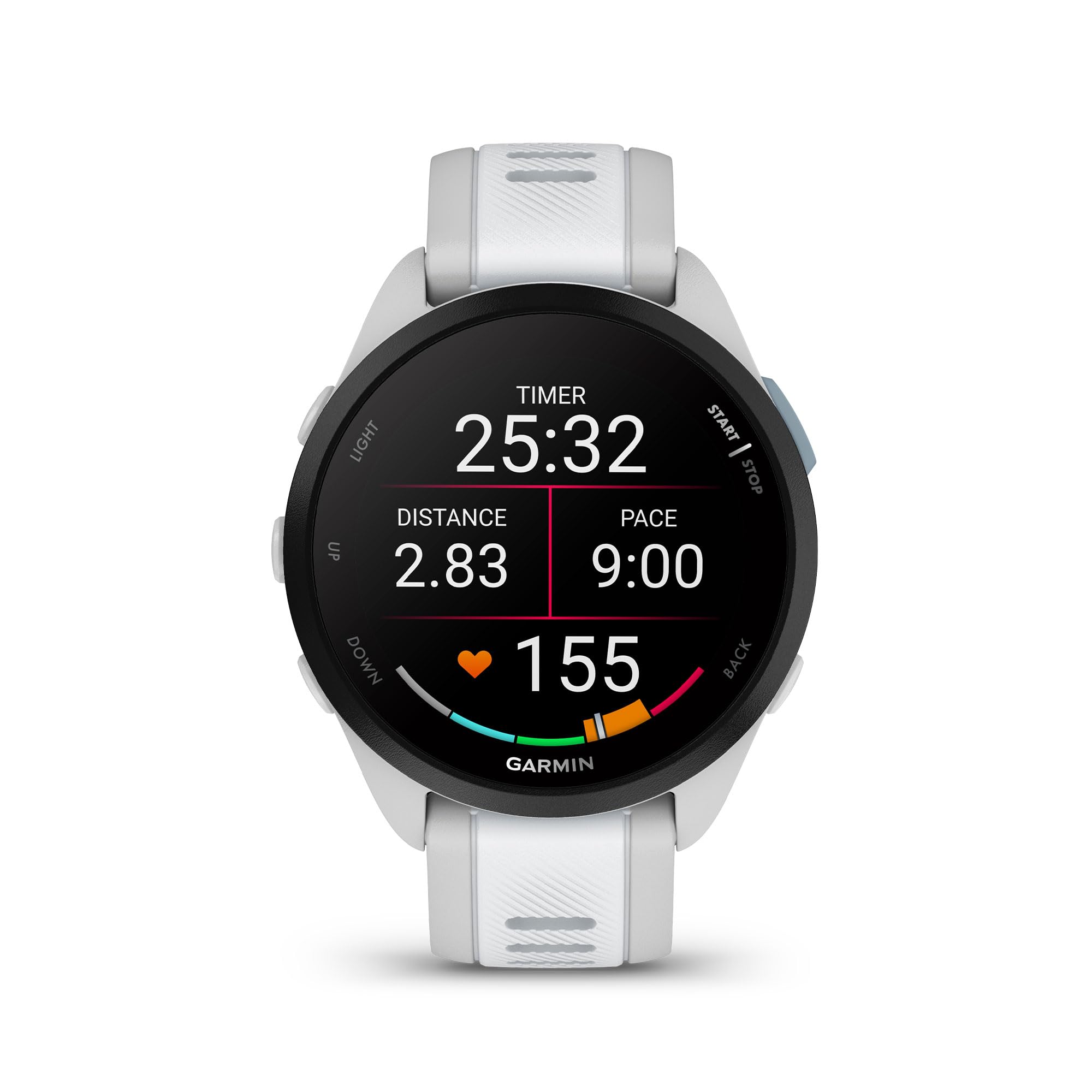 Garmin Forerunner 165 Gps Running Smartwatch, Mist Gray/Whitestone, Advanced Health - Fitness Insights, Sleep Coach, Training Pl