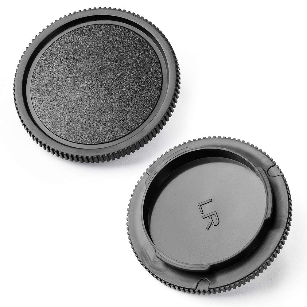 Body Cap And Lens Rear Cap Cover Replacement Set For Leica R Mount Lr Lens&Cameras,2 Sets