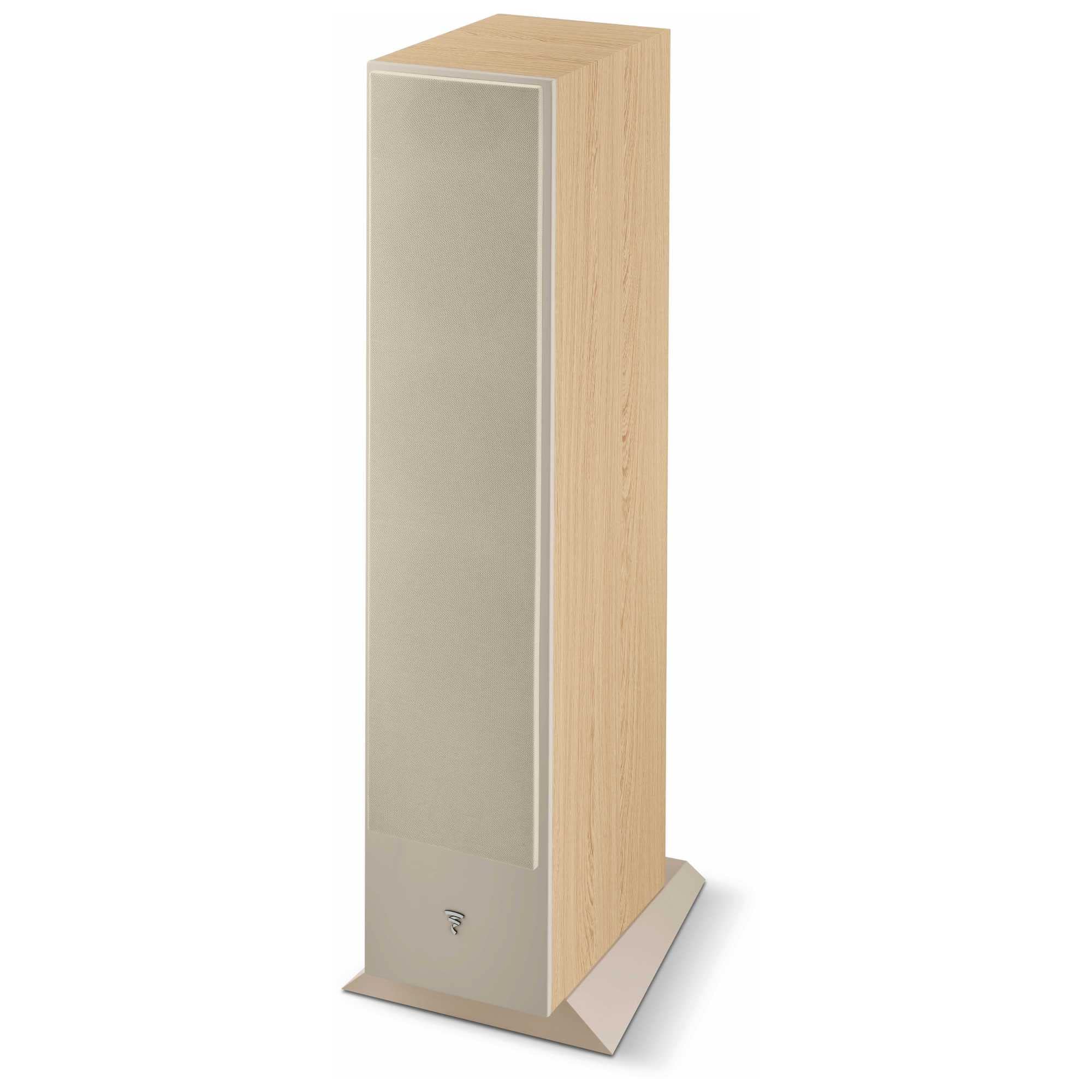 Focal Theva N2-3-Way Floorstanding Loudspeakers With 5-Inch Drivers, Sold Individually, Light Wood - Fthevan2Lw