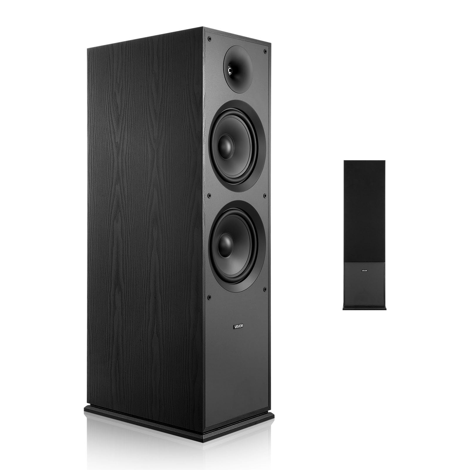 VEVOR Passive Floorstanding Speaker, 2-Way, Floor-Standing Tower Speaker with 1-Inch Tweeter, Dual 8-Inch Woofers, 600W Peak, 50