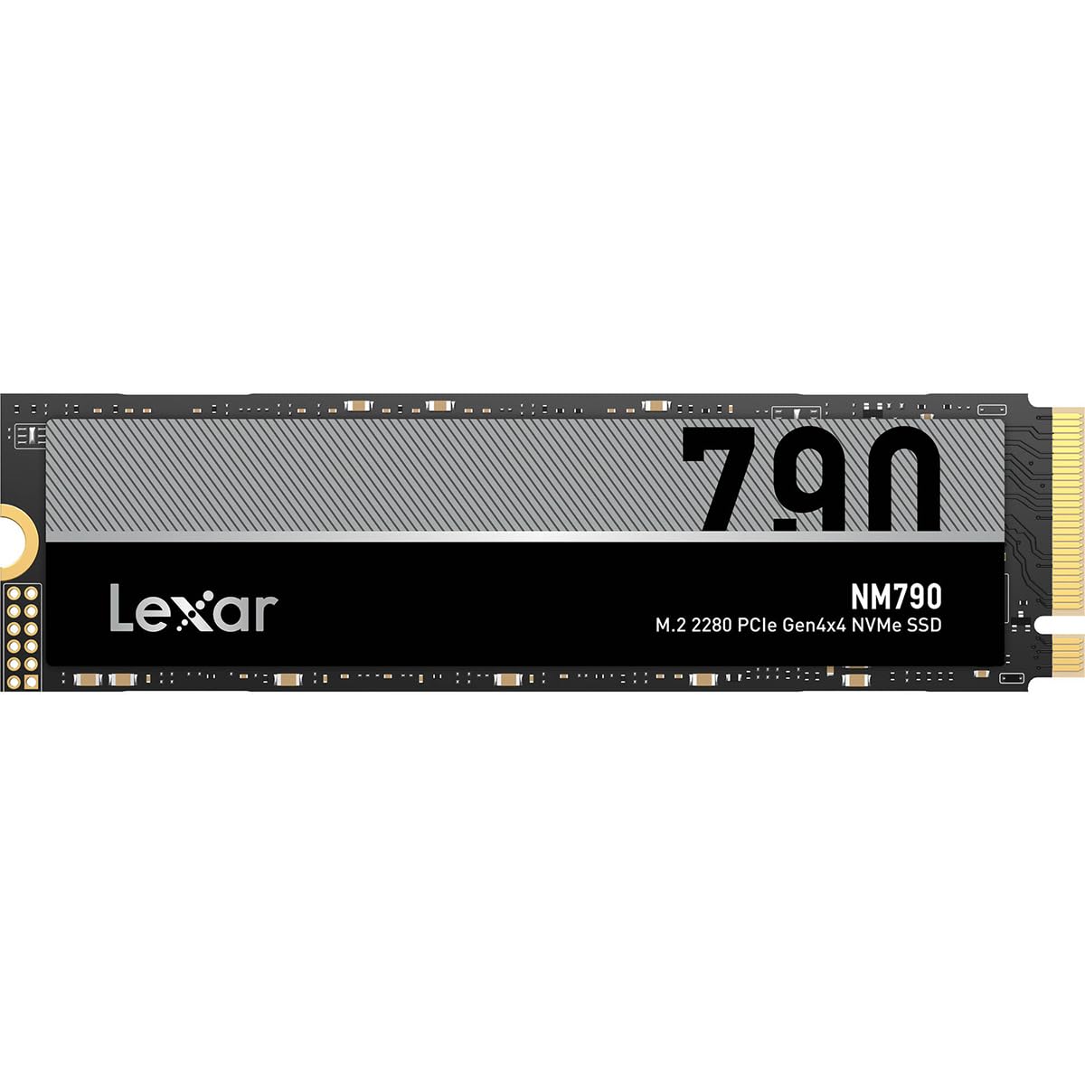 Lexar 1TB NM790 SSD PCIe Gen4 NVMe M.2 2280 Internal Solid State Drive, Up to 7400/6500 MB/s Read/Write, Compatible with PS5, for Gamers and Creators, Black (LNM790X001T-RNNNU)