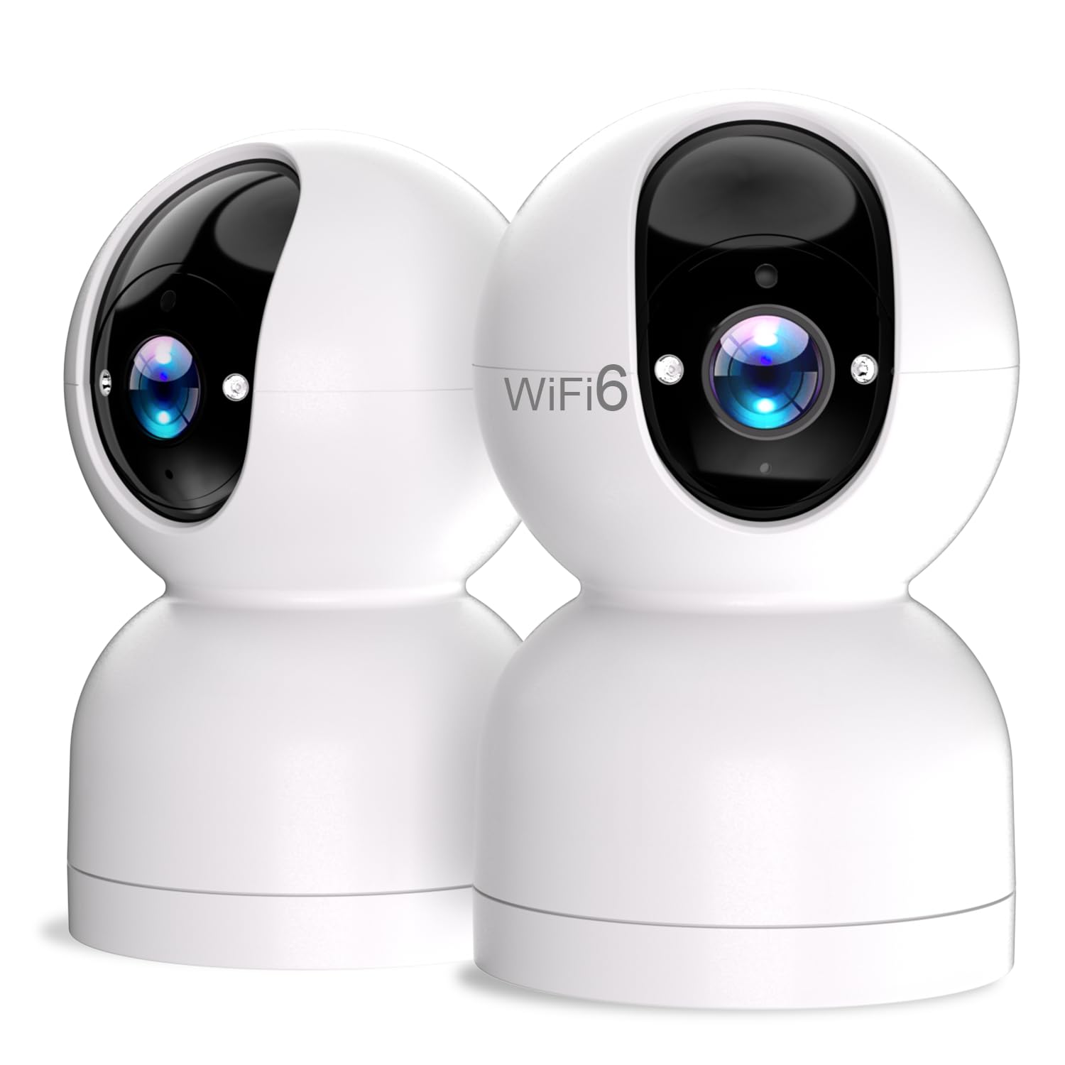 Rraycom 2Pack Baby Camera Monitor For Home Security   4Mp Wifi 6 Indoor Camera, Ptz Camera W/Motion Detection & Tracking, 2 Way