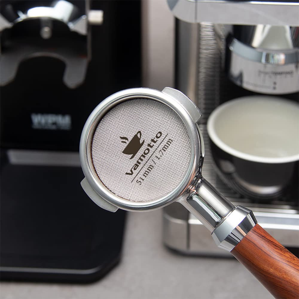 Vamotto 51Mm Espresso Puck Screen, 316 Stainless Steel Espresso Shower Screen Professional Barista Espresso Portafilter Screen F