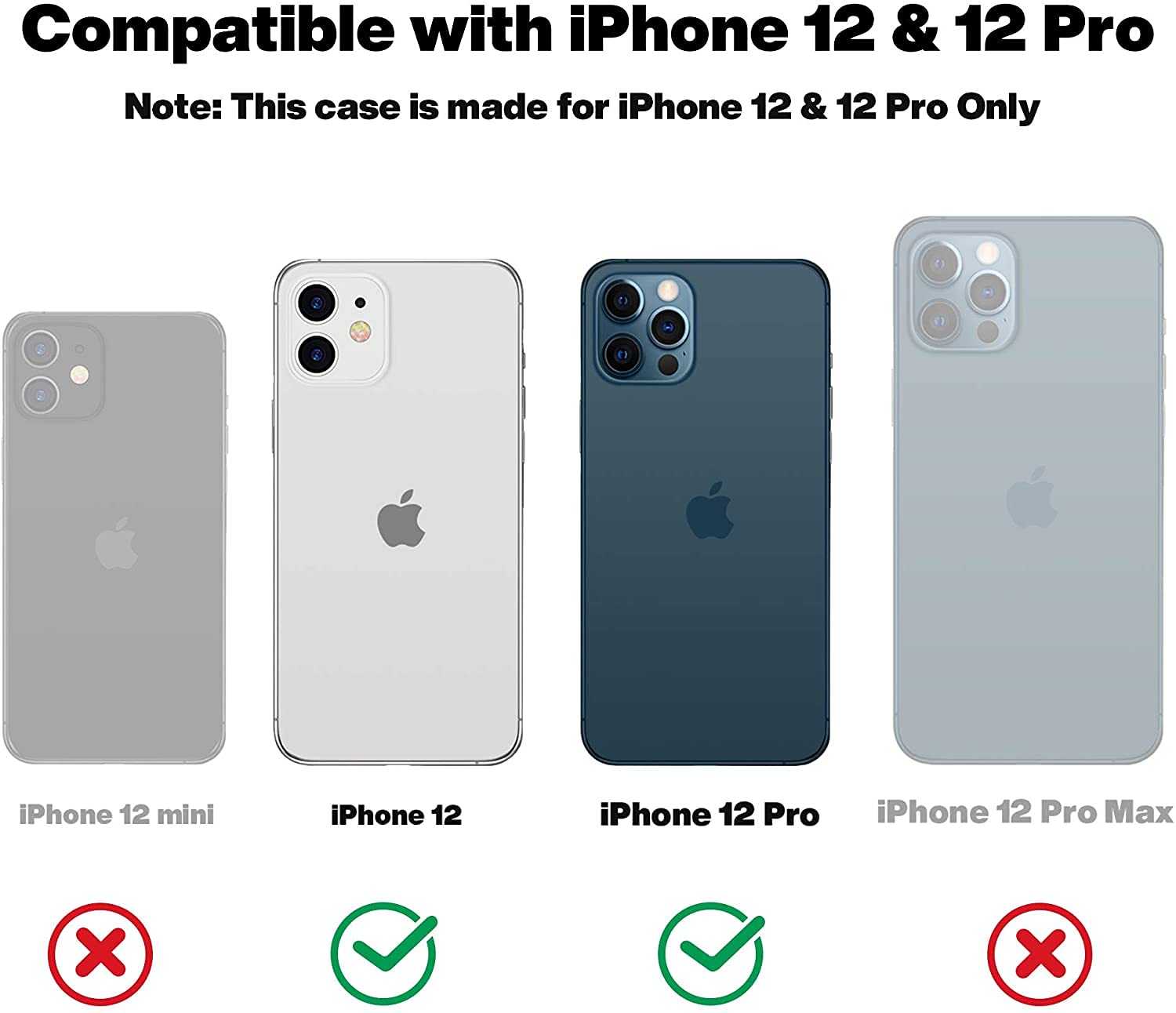 Otofly Bumper Case Compatible With Iphone 12/ 12 Pro Case 6.1 Inch(2020),[Silky And Soft Touch Series] Full Body Protective Prem