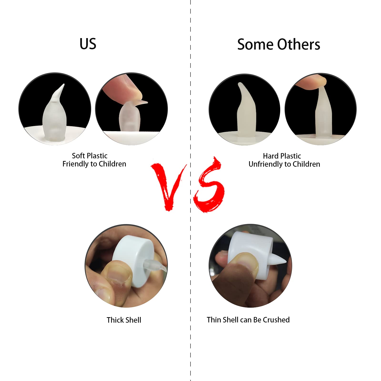 Vetour Battery Operated Tea Lights Candles: 50 Pcs Flameless Tea Light Realistic Flickering Led Tealights Candles With Warm Whit