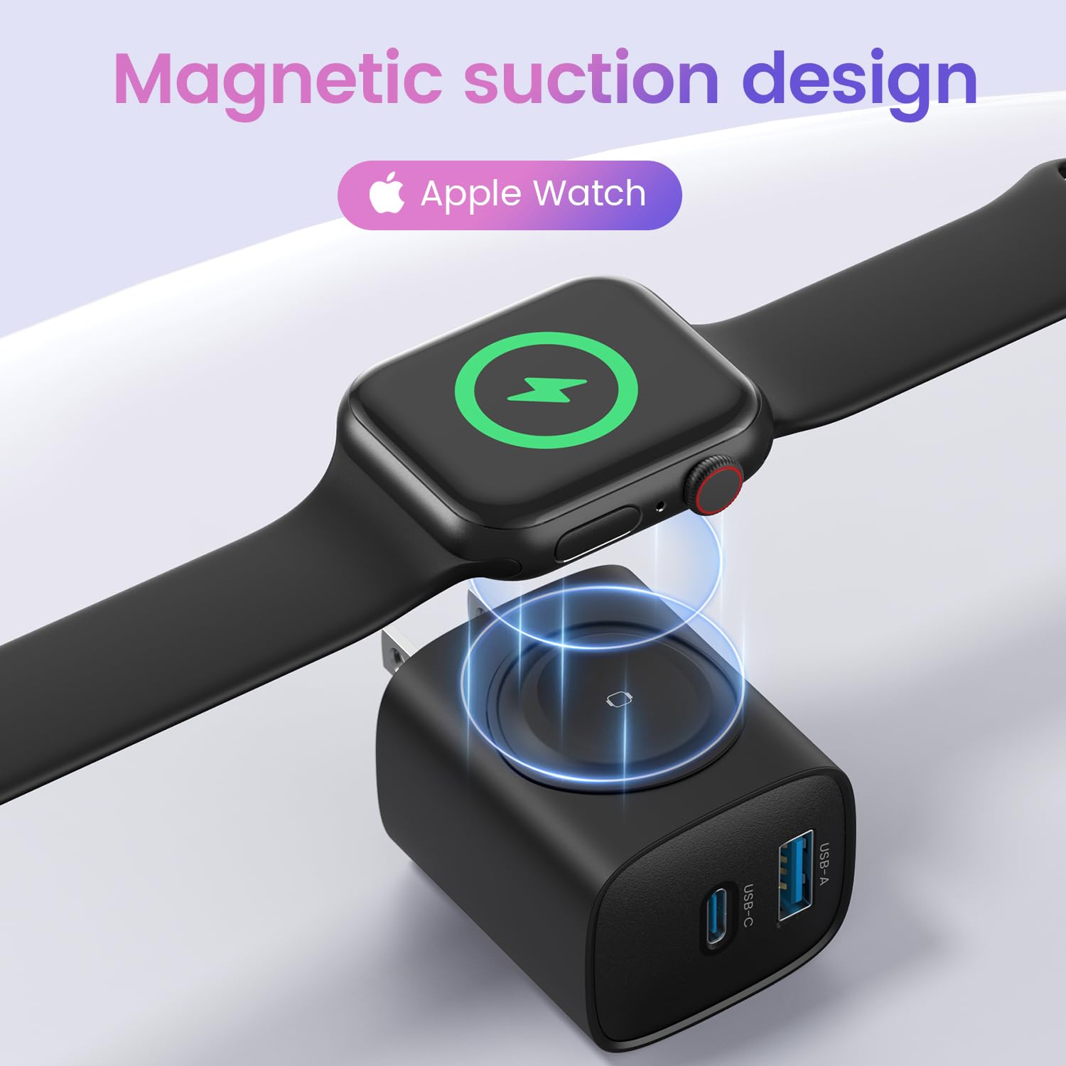 Topadre For Apple Watch Charger With 20W Fast Charging Block, 3 In 1 Pd Usb C Wall Charger Block For Iwatch Series Ultra/9/8/7/6