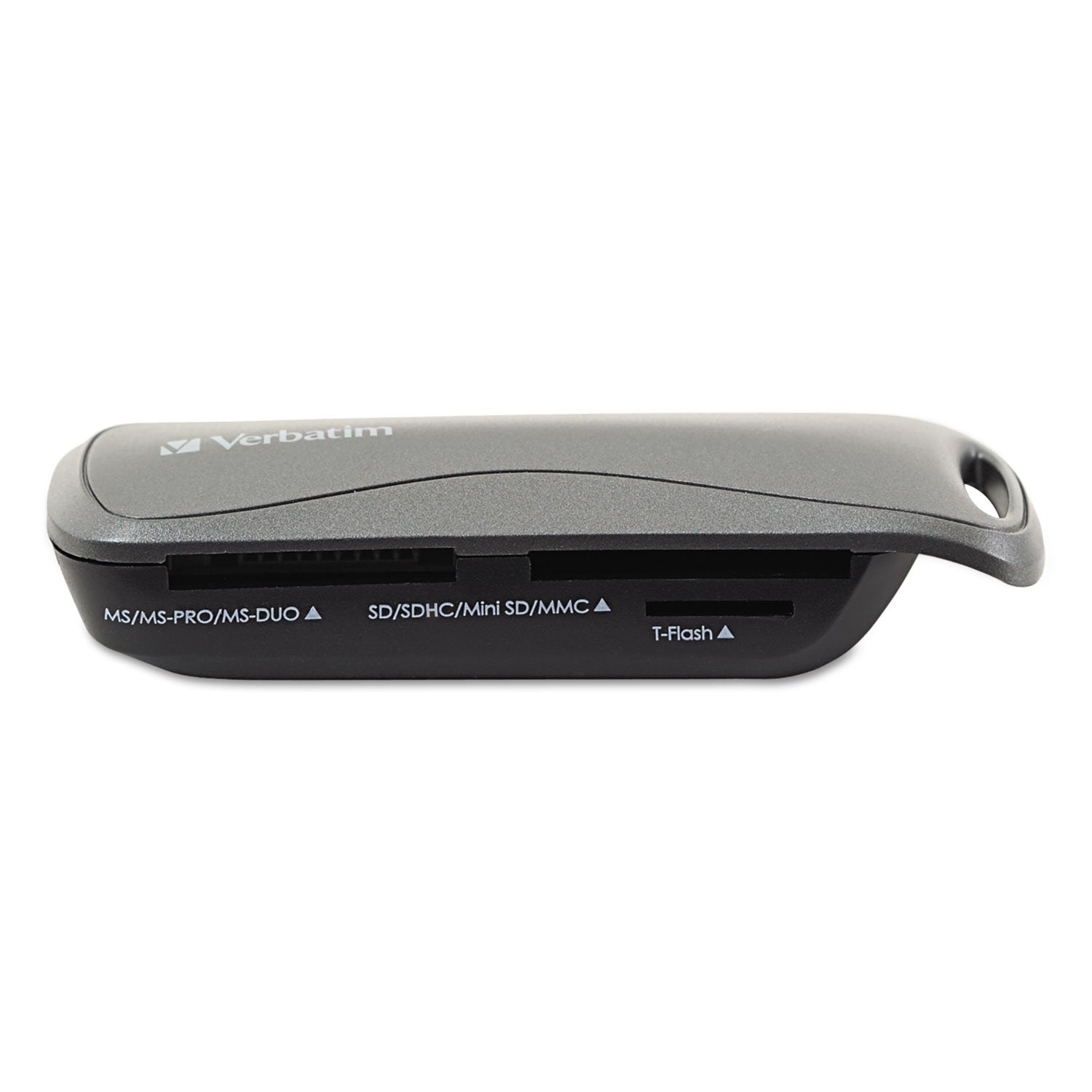 Verbatim SD/Memory Stick Pocket Card Reader, USB 2.0 - Graphite, Black, 97709