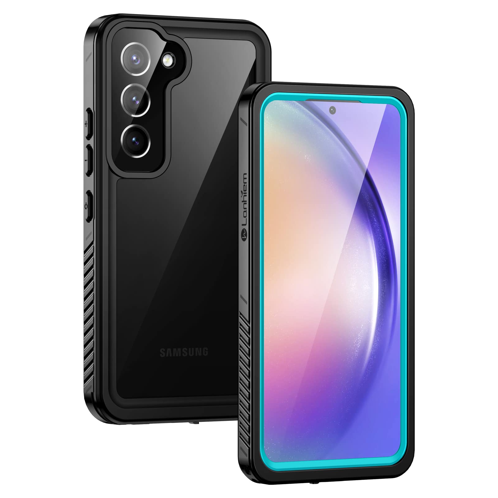 Lanhiem for Samsung A54 5G Case, Galaxy A54 5G Case, IP68 Waterproof Dustproof Cover with Screen Protector, Heavy Duty Full Body