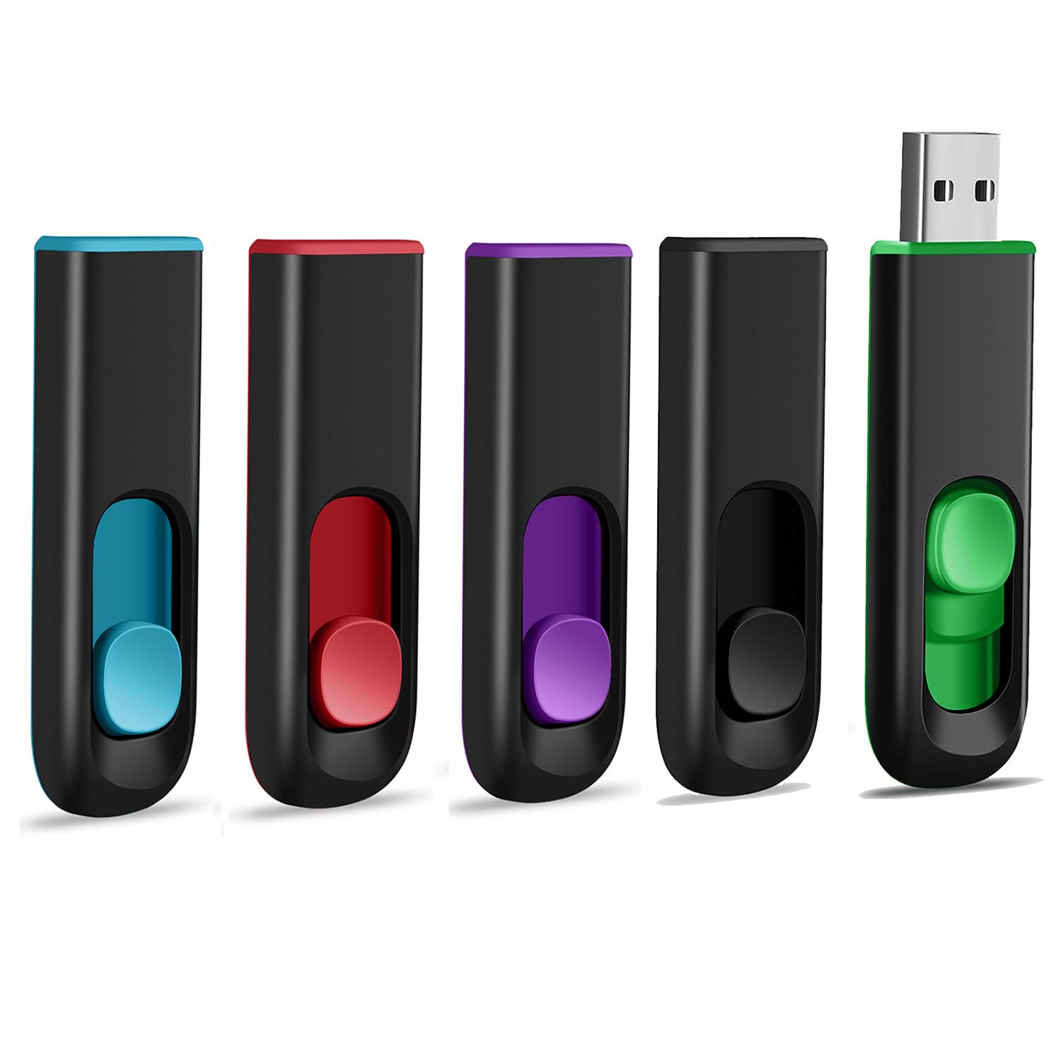 Usb Flash Drive 5 Pack 8Gb, Makactua Usb 2.0 Memory Stick Thumb Drive Pen Drives Jump Drive For Data Storage