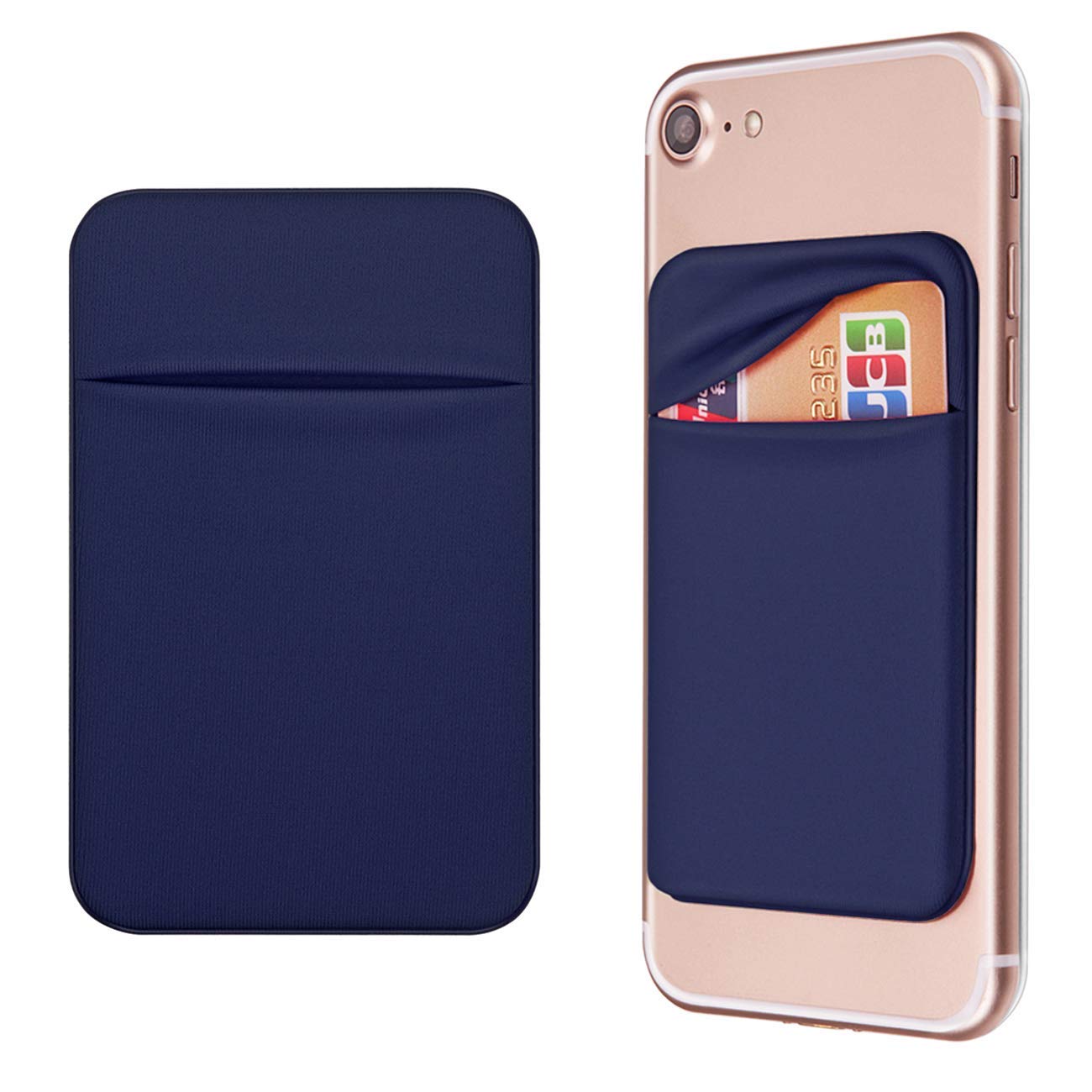 Obvis Cell Phone Pocket Self Adhesive Card Holder Stick On Wallet Sleeve With Adhesive Id Credit Card Atm Card Holder For Iphone