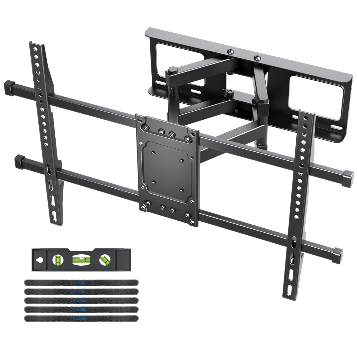 Suptek Full Motion Tv Wall Mount For 32 To 84 Inch Tv, Swivel And Tilt With Articulating Dual Arms, Max Vesa 600X400Mm, Holds Up