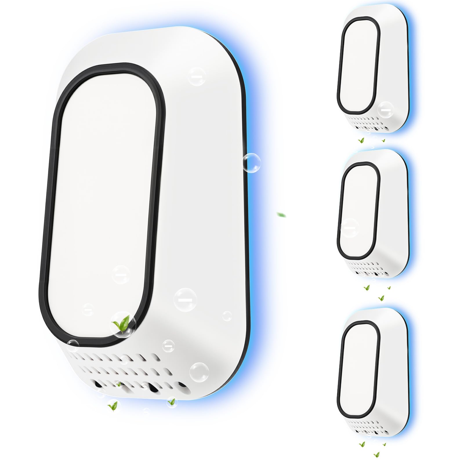 PVACG Air Ionizers for Home With 4 Negative Ion Output Heads,Ionizer Air Purifier Plug in With Backlight,Quiet and Energy-Saving