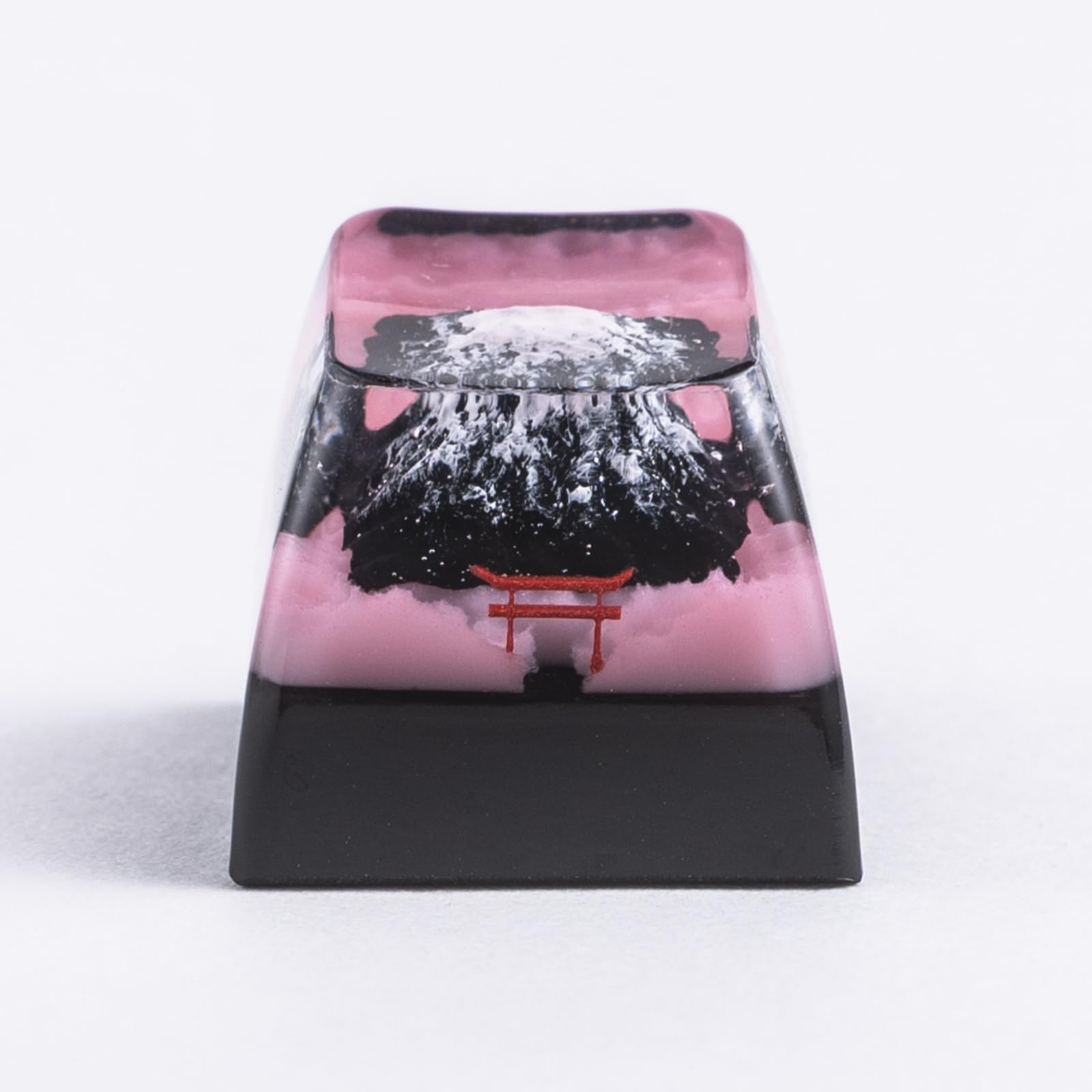 Redqin Artisan Keycap   Mount Fuji Sakura Custom Keycaps Esc Resin Keycap Handmade Artisan Keycaps Mountain Keycap For Cherry Mx