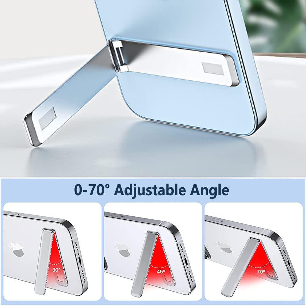 Kinizuxi Cell Phone Kickstand,Vertical And Horizontal Aluminum Phone Stand For Desk, Adjustable Phone Holder Stand For Desk Comp