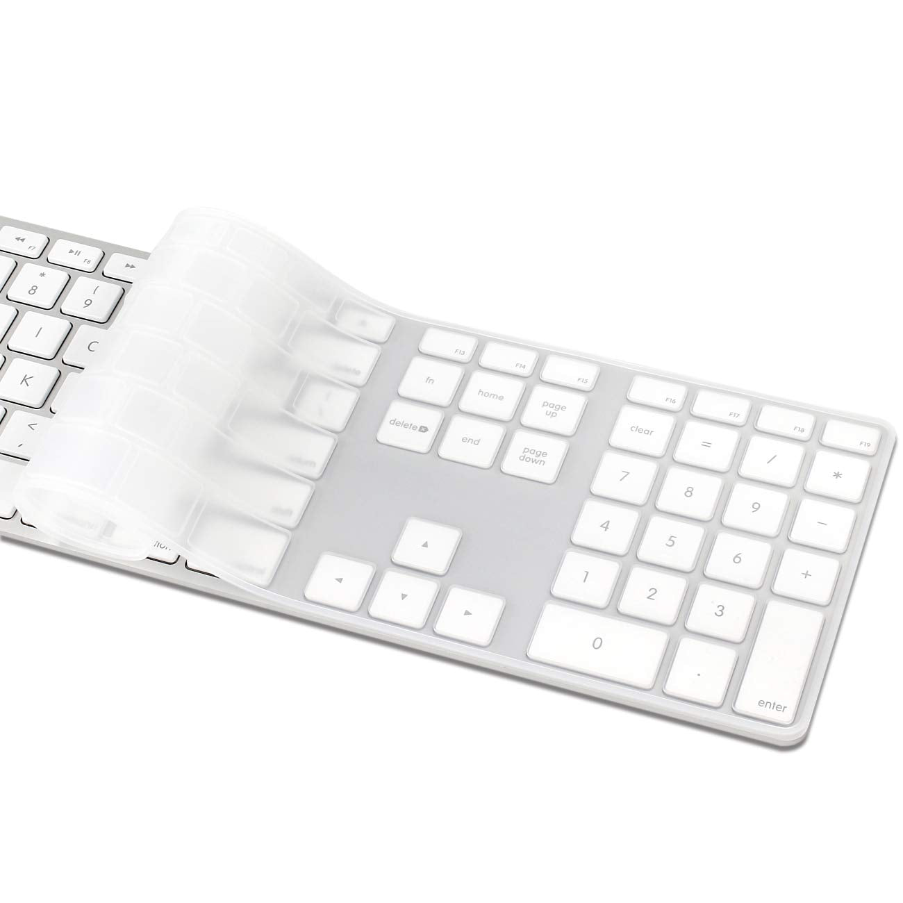 Proelife Keyboard Cover Skin For Apple Wired Usb Keyboard With Numeric Keypad (A1243, Model Mb110Ll/B, Not Fit Magic Keyboard) U