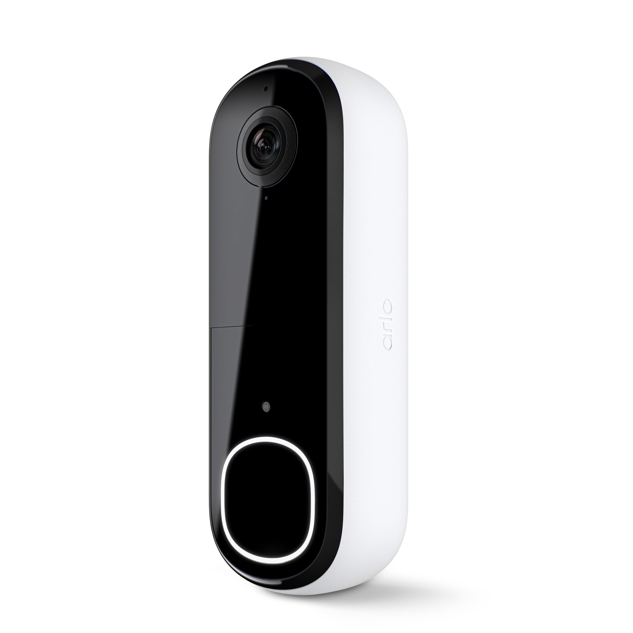 Arlo Video Doorbell 2K | 2nd Gen | Wire-Free/Wired Option, 2-Way Audio, Night Vision, Head to Toe Video View, Integrated Siren |