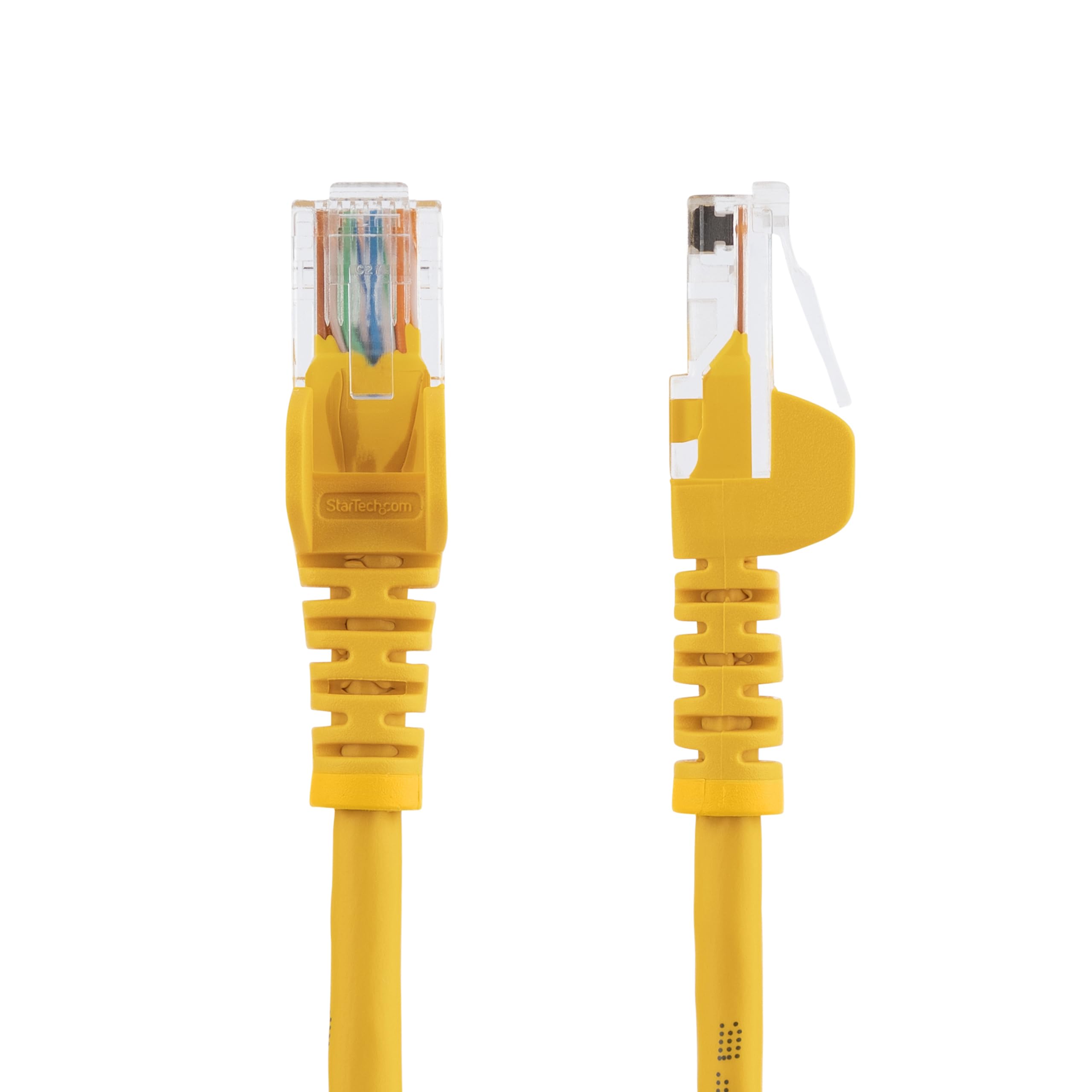Startech.Com Cat5E Ethernet Cable   25 Ft   Yellow  Patch Cable   Snagless Cat5E Cable   Long Network Cable   Ethernet Cord   Ca