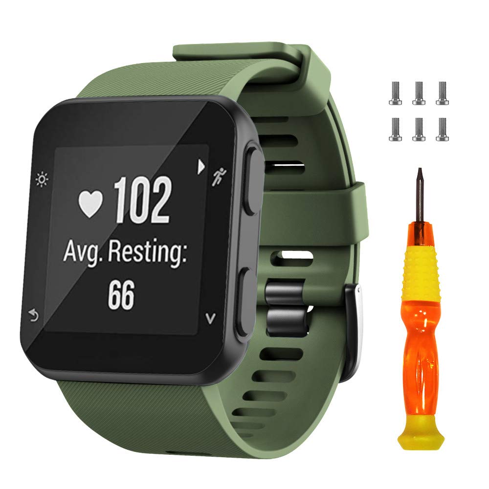 Notocity For Garmin Forerunner 35 Band Soft Silicone Replacement Watch Strap Compatible With Garmin Forerunner 35 Smartwatch