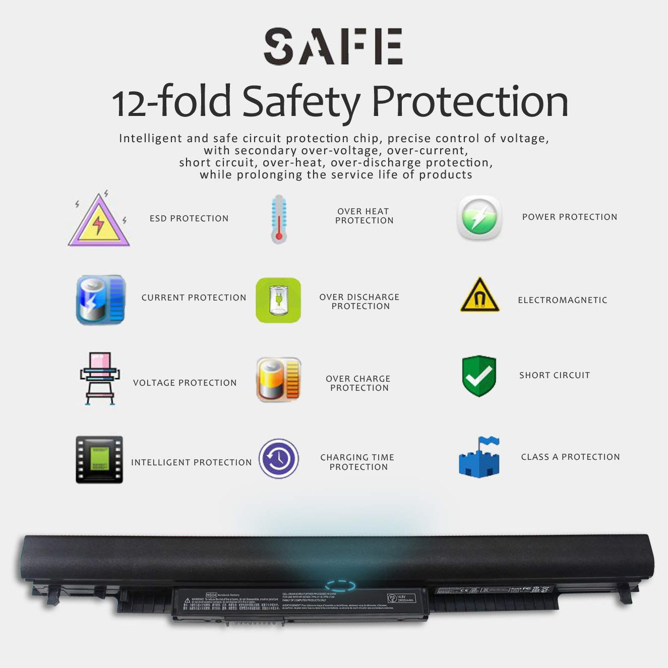 Laptop Battery Compatible With Hp 807956 001 807957 001 Hs04 Hs03 240 245 246 250 255 256 G4 G5 807612 421 807611 421 807611 131