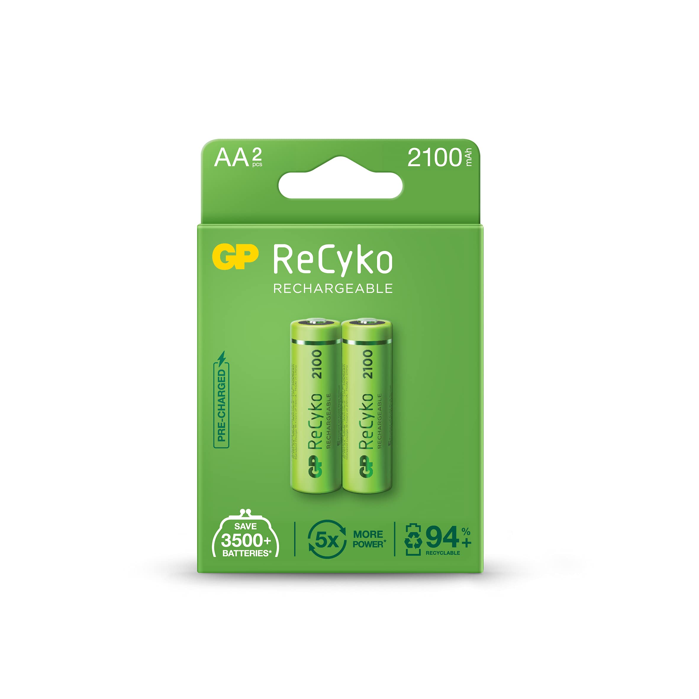 GP RECYKO NiMH Consumer AA 2100 mAh