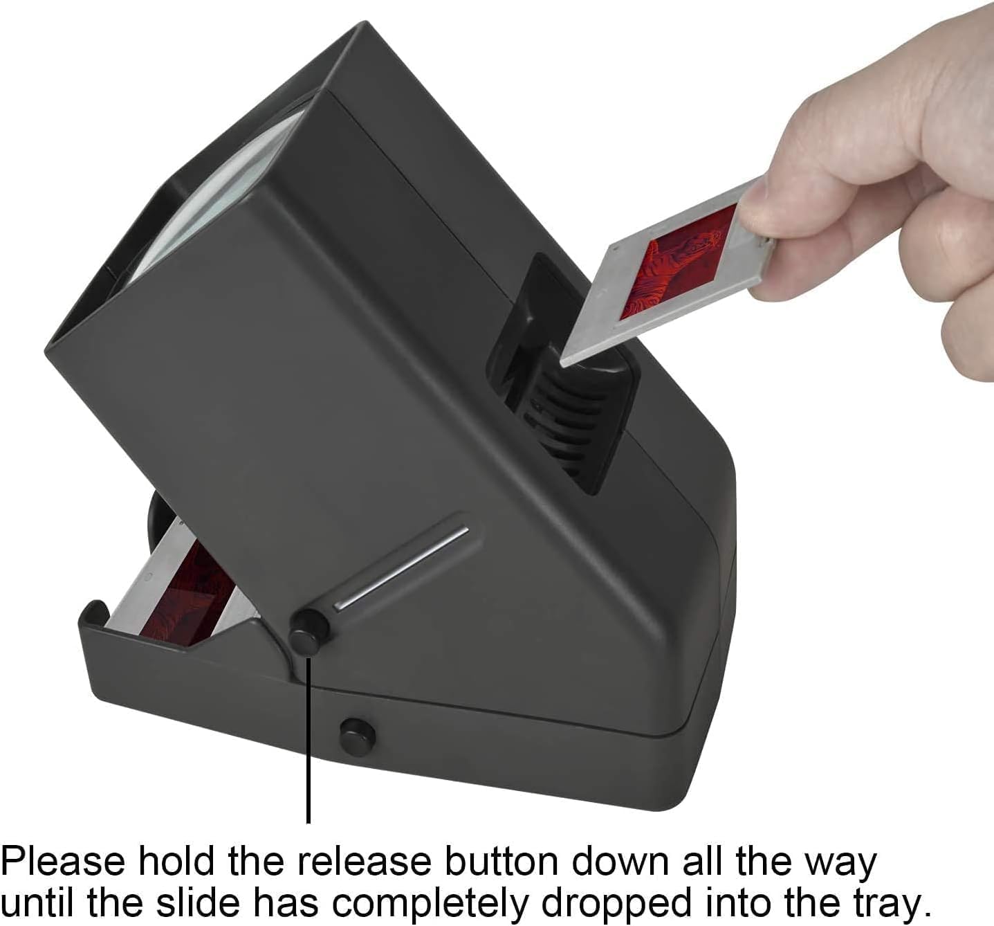 Led Lighted Illuminated Viewing For 35Mm Slide And Positive Film Negatives,3X Magnification,Usb Powered,Slide And Film Viewer,4A