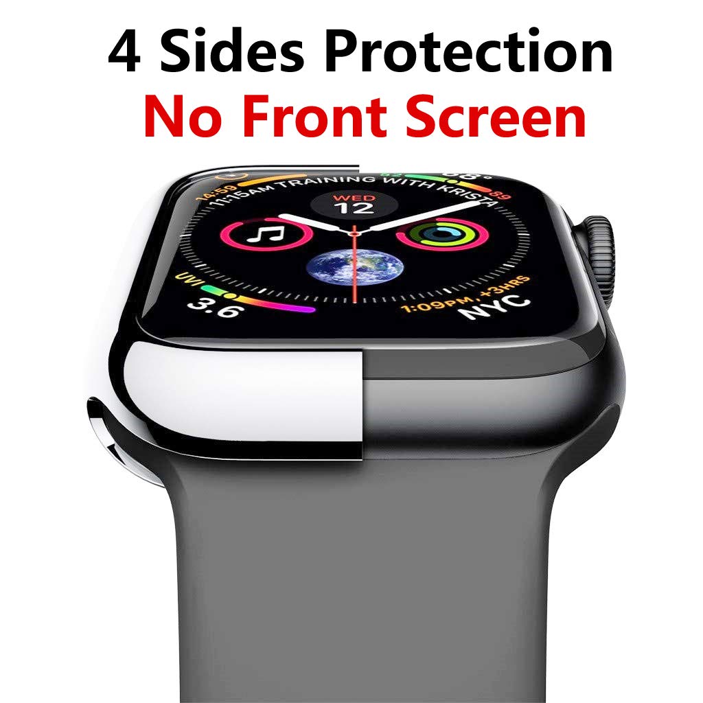 Hankn Case For Apple Watch Series 9 8 7 41Mm / Series 4 5 6 Se 40Mm, Soft Tpu Plated Shockproof Iwatch Shell Cover Bumper [No Fr