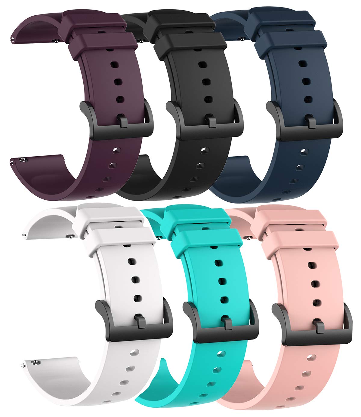 Tencloud Replacement Band Compatible With Eurans Smart Watch Screen 1.4 Inch 20Mm Watchbands Soft Washable Straps Wristbands Acc