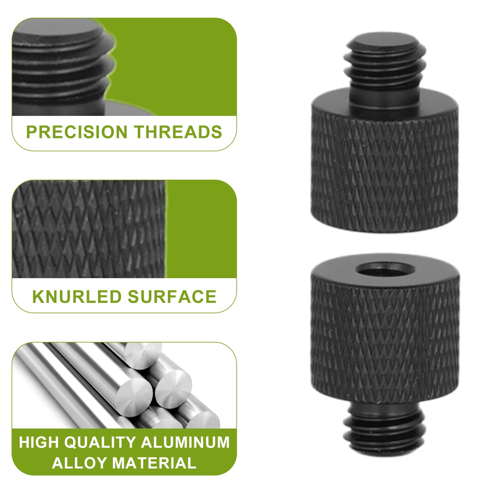 4Pcs Mic Stand Adapter, 1/4 Male To 3/8 Female And 3/8 Male To 1/4 Female Tripod Screw Adapter Camera Screw Adapter For Micropho