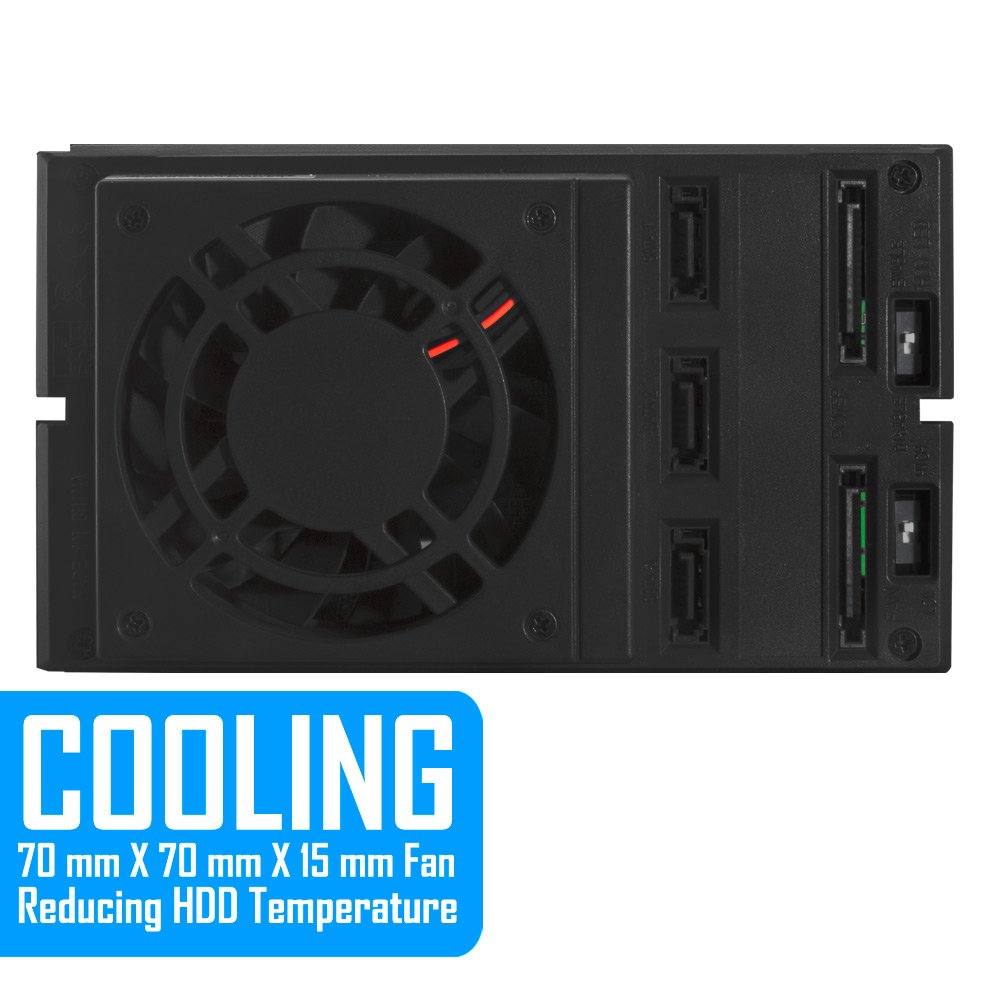 Kingwin Hard Drive Enclosure For Computer Pc Case Internal 3 Bay Hot Swap For 3.5    Hdd Ssd, Sata Backplane Aluminum Trayless M