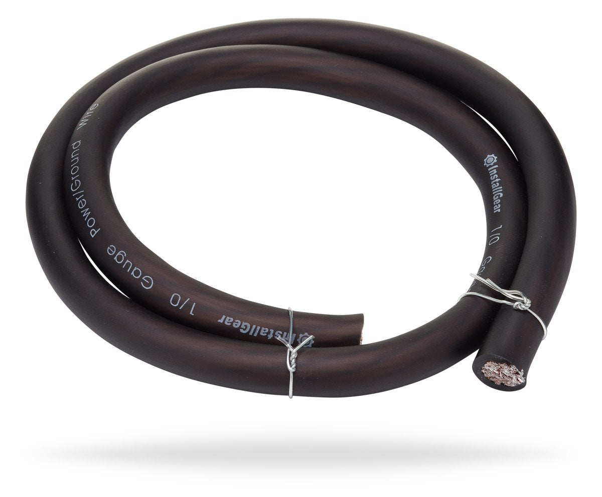 Installgear Dual 1/0 Gauge Amp Wiring Kit | Amp Kit With 4 Amplifier Installation Wiring True Spec And Soft Touch Wire | 4 Gauge