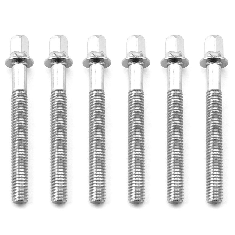 Lind Kitchen 6Pcs 60Mm Drum Tight Screw Tension Rods Percussion Replacement Accessory Drum Kit Short Screws