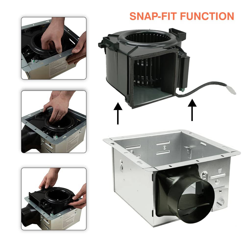 Bv Bathroom Exhaust Fan 90Cfm   Bathroom Fan 0.9 Sones, 4'' Duct Collar,Rooms Up To 80 90 Sq. Ft. |Energy Saving Ventilation Fan