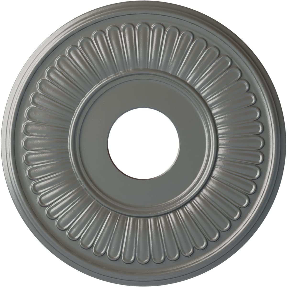 Ekena Millwork CM15BESLS 15-3/4 x 3-7/8 x 3/4 Berkshire Ceiling Medallion, Silver