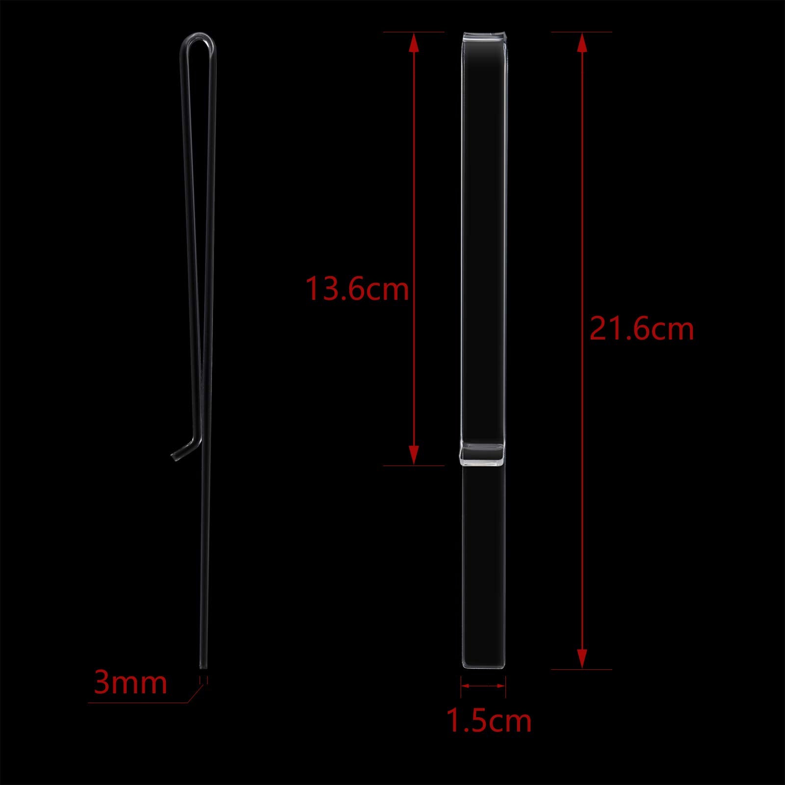 6 Pieces Music Sheet Clip Marching Band Music Stand Clips For Wind Music Page Holder Clips Clear Acrylic Read Music Page Clips F