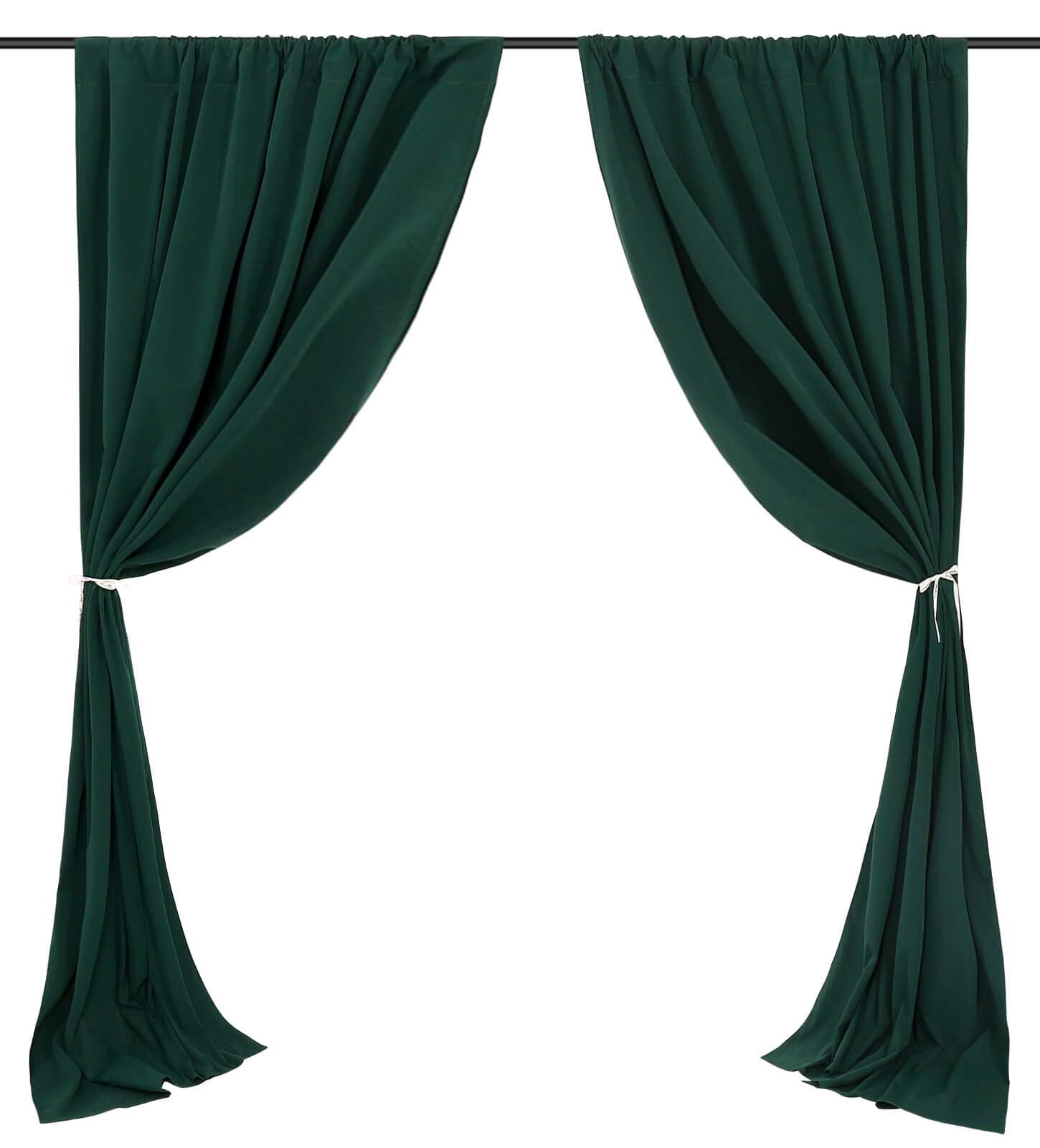 Green Backdrop Curtains 10Ft X 10Ft: Polyester Photo Backdrop Drapes   Halloween Party Photography Background Decorations