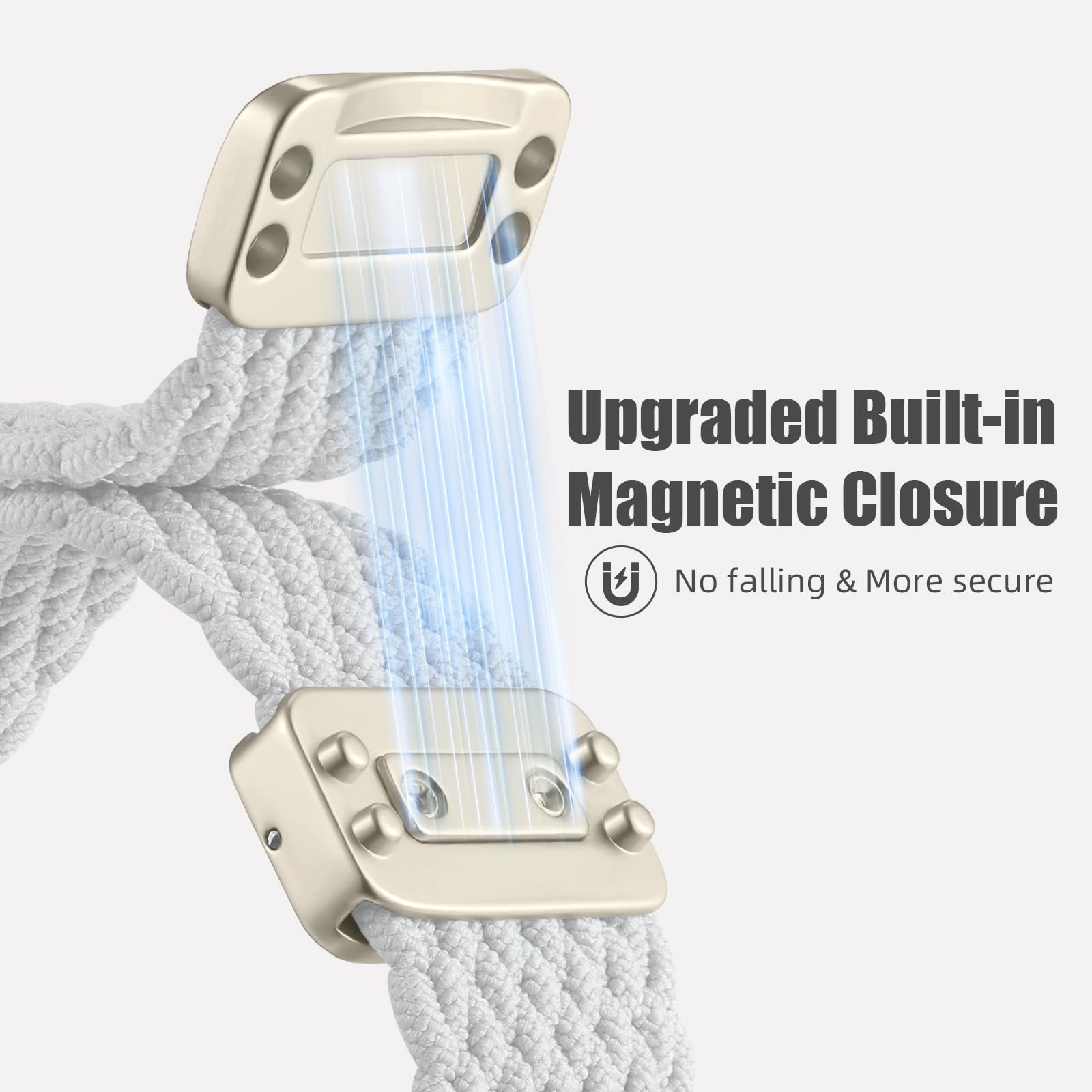 Charlam Sport Loop Compatible With Apple Watch Band 38Mm 40Mm 41Mm 42Mm 44Mm 45Mm 46Mm 49Mm Men Women,Adjustable Magnetic Stretc