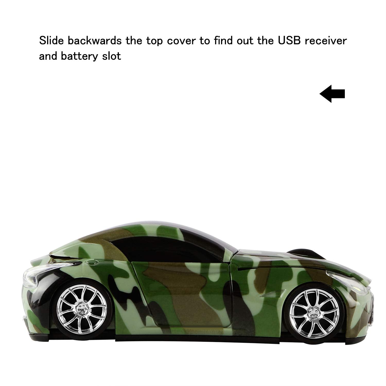 Usbkingdom 2.4Ghz Wireless Mouse Sport Car Shape Mobile Optical Gaming Mouse With Usb Receiver 1600Dpi 3 Buttons For Pc Laptop C