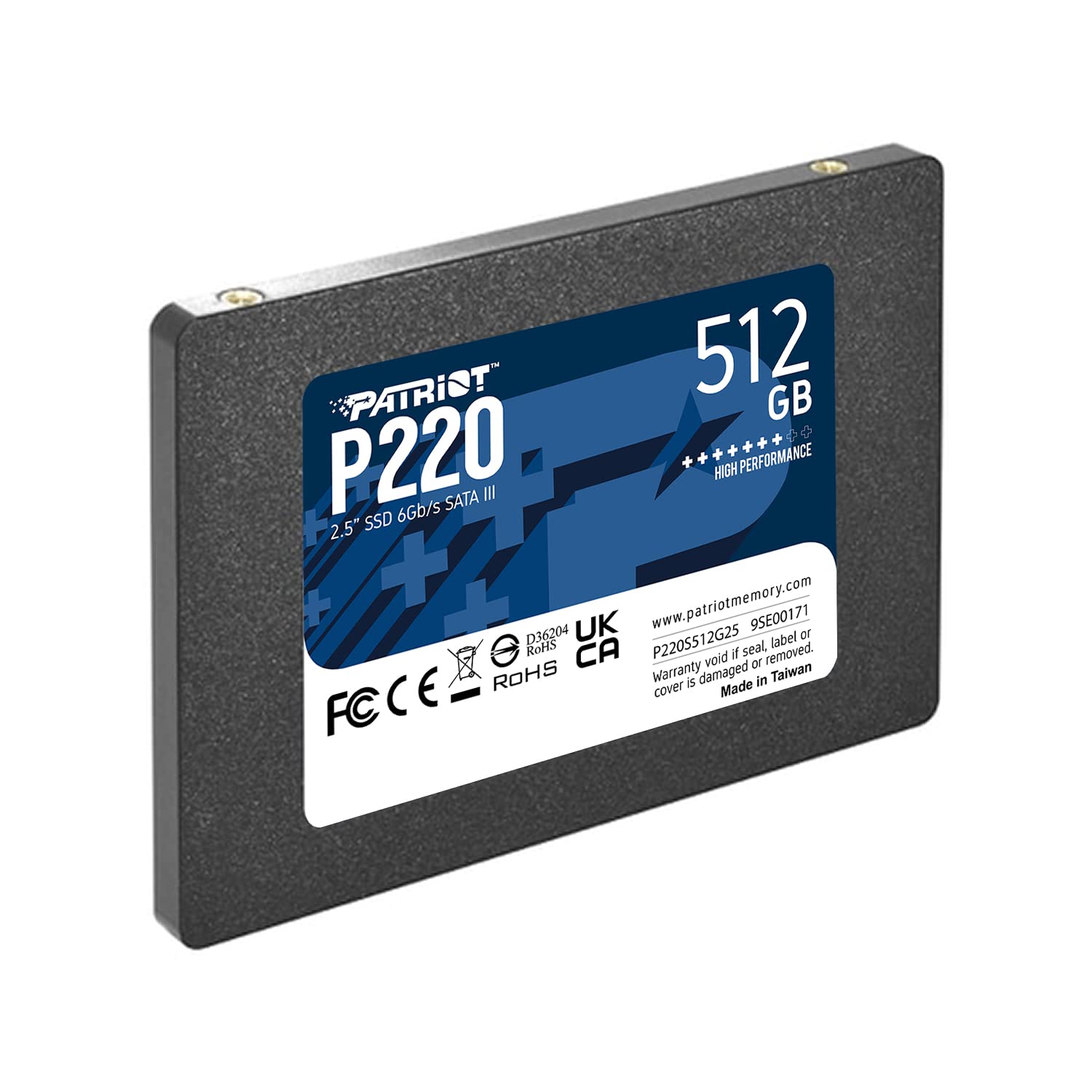 Patriot P220 512Gb Internal Ssd - Sata 3 2.5 - Solid State Drive - P220S512G25