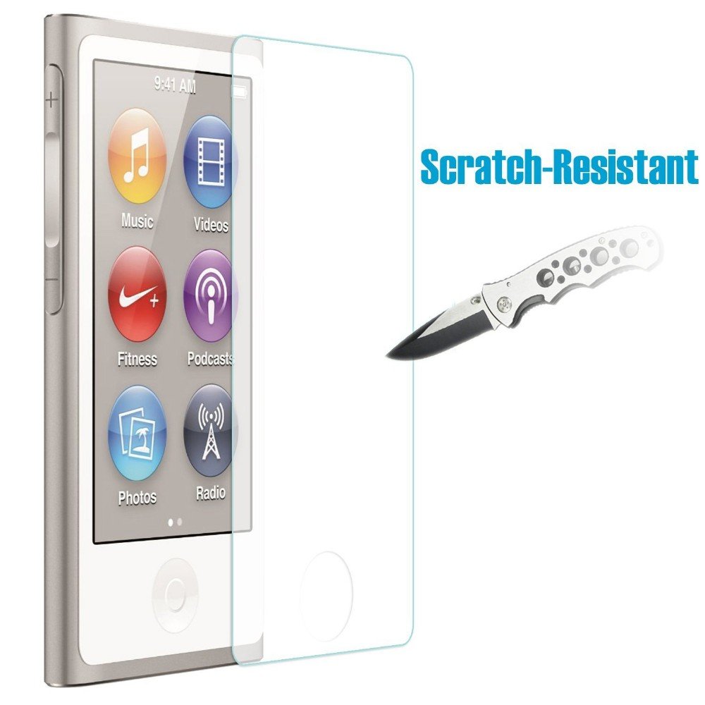Audiopartner 9H Ultra Thin Screen Protector Tempered Glass For Ipod Nano 7 8 8Th 8G Lcd Screen Guard Film,Shockproof And Scratch