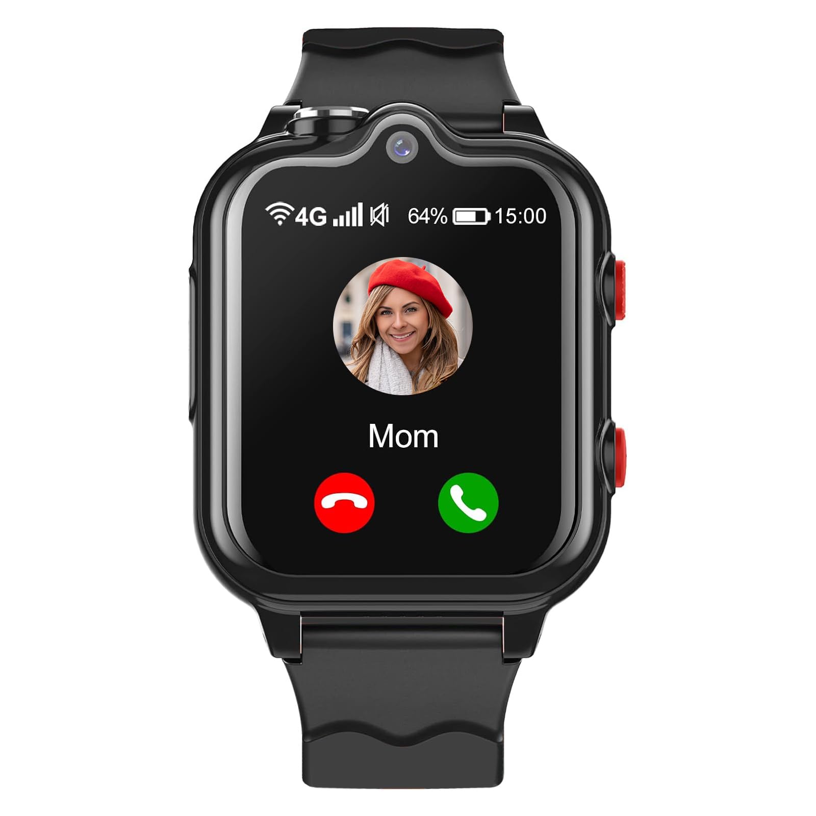 DDIOYIUR Smart Watch for Kids, 4G Kids GPS Watch with WiFi, SMS, Call, Voice Video Chat, Bluetooth, Audio Recording, Alarm, Pedo