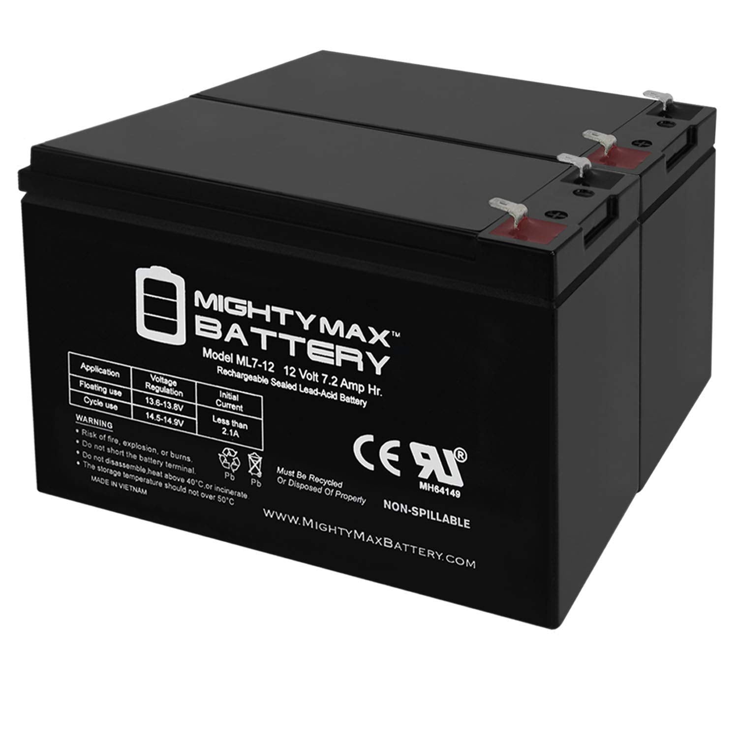 12V 7Ah Battery Replaces Boss Buck 600Lb Automatic Feeder   2 Pack