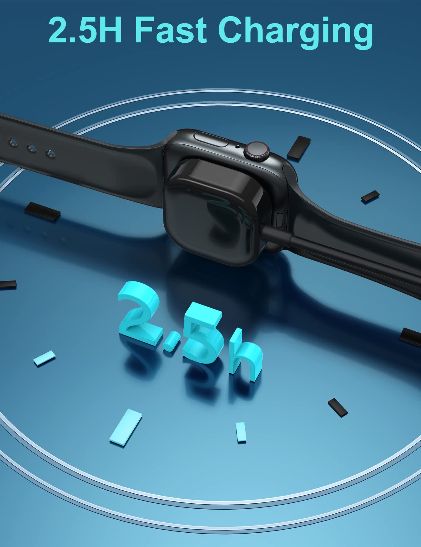 Comvin For Apple Watch Charger, Compatible With Apple Watch Charger Series 8 7 6 5 4 3 2 Se Ultra, Magnetic Charging Cable For I