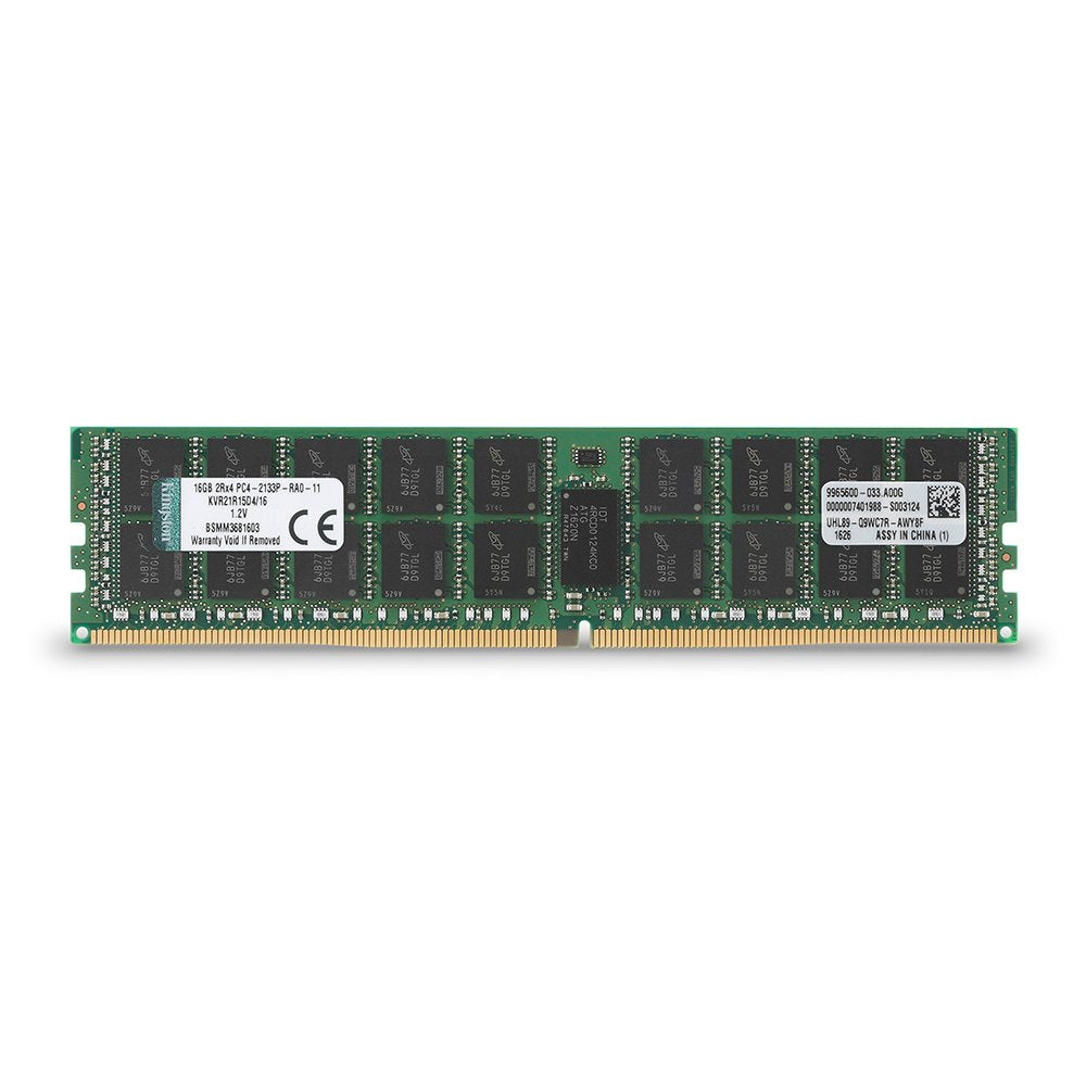 Kingston Valueram 16Gb Ram 2133Mhz Ddr4 Ecc Reg Cl15 Dimm Dr X 4 With Ts Server Memory (Kvr21R15D4/16)