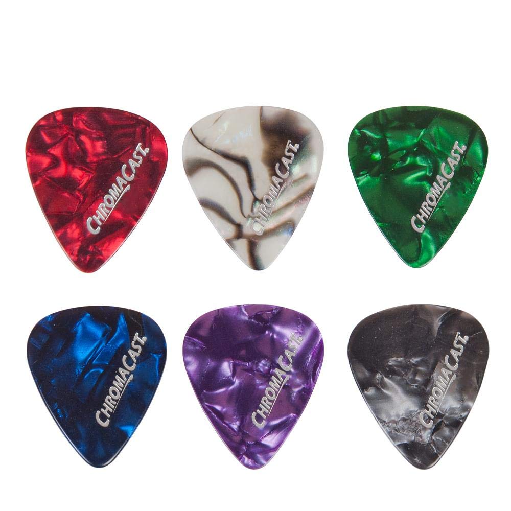 Chromacast 96 Pick Sampler   Includes Pearl Celluloid And Durapicks In Assorted Colors/Gauges