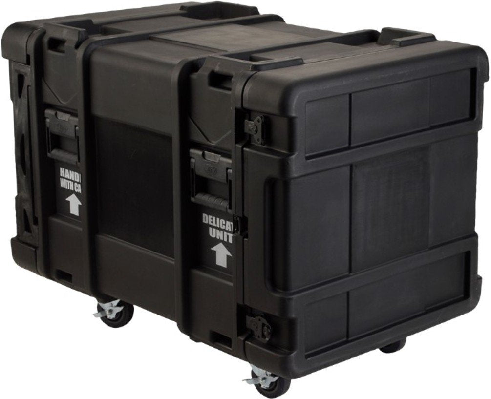 Skb 10U Industrial Shock Rack 28 Deep X 17 1/2 High, Fits Dell Servers With Square Holes Or Large Round Rack Mount Holes