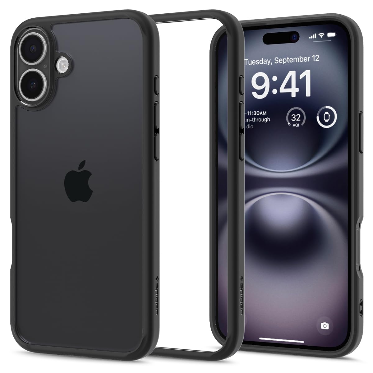Spigen Ultra Hybrid Designed For Iphone 16 Case [Not Compatible With Magsafe], [Anti Yellowing], [Military Grade Protection]   M
