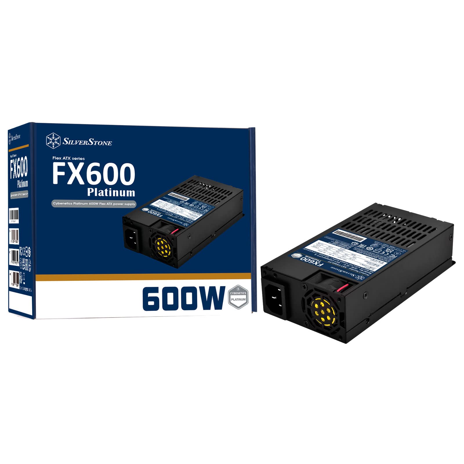 Silverstone Technology Fx600 Platinum Cybenetics Platinum 600W Flexatx Power Supply (Sst Fx600 Pt)