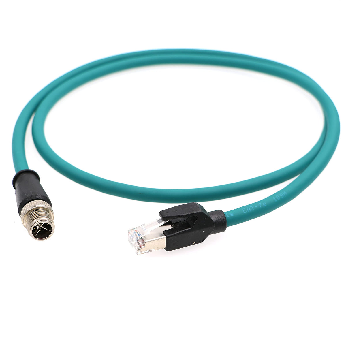 Aconnect M12 Rj45 Xcode Ethernet Shielded Industrial M12 8 Pin X Code Male To Rj45 Cat6A Ethernet Shielded Cable For Cognex Indu